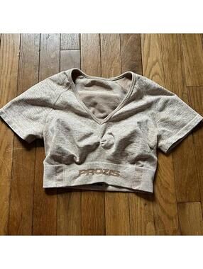 Prozis tan melange cropped workout top